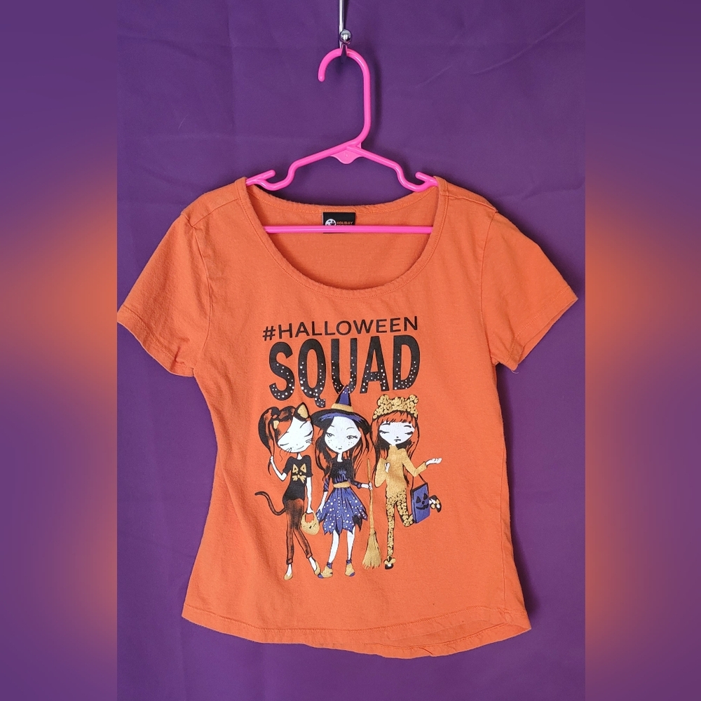 Holiday Editions Vibrant Orange Halloween Tee